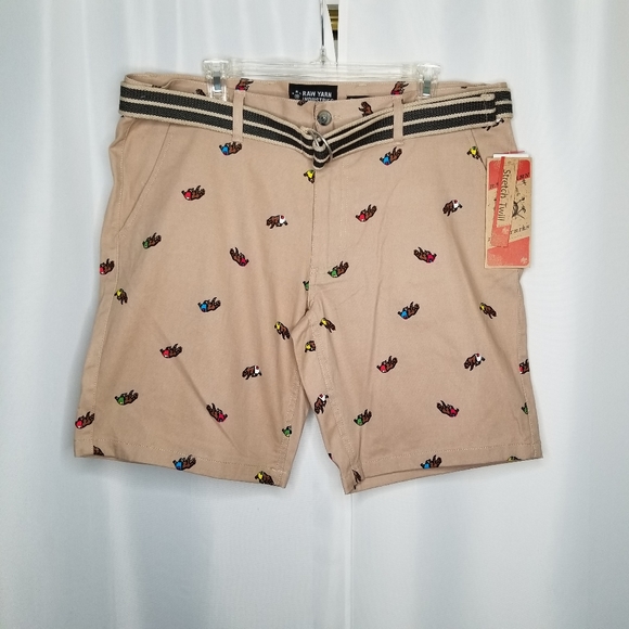 RAW YARN INDUSTRIES Khaki Shorts - Picture 4 of 4